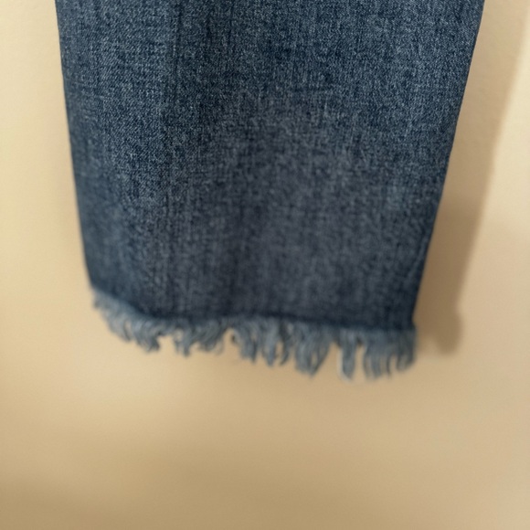 Madewell Cali Demi-Boot Frayed Leg Cotton Blend Jeans Size 28 - Picture 6 of 8